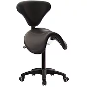 GXG 大馬鞍 工作椅加椅背/ 可前傾(塑膠腳/防刮輪) TW-81T6 EX 請備註規格