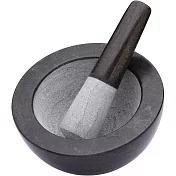 《Master》黑石香料磨搗組(14cm) | 研磨缽 磨藥機 搗泥器 杵臼 搗缽