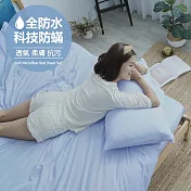【BUHO布歐】日系防水防蹣3.5尺單人床包二件組 《天空藍》