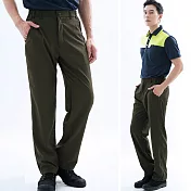 【遊遍天下】男款輕薄彈性速乾涼爽吸排機能長褲(GP1023) M 墨綠