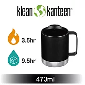 【美國Klean Kanteen】不鏽鋼飲料保溫馬克杯(附鋼杯蓋)-355ml經典黑