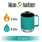 【美國Klean Kanteen】不鏽鋼飲料保溫馬克杯(附鋼杯蓋)-355ml翠湖綠