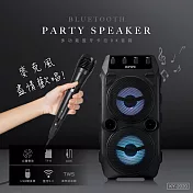 【KINYO】攜帶型藍牙喇叭|K歌麥克風|行動卡拉OK KY-2020
