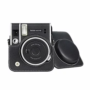 【LOTUS】富士 拍立得 mini40 復古皮套 相機包 副廠 黑色
