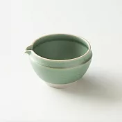 日本ORIGAMI 摺紙咖啡 片口抹茶碗 540mL 松風（綠）