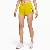 Nike AS W DFADV SHORT [CZ9399-733] 女 短褲 運動 慢跑 路跑 輕盈 修身 摺紋 亮黃
