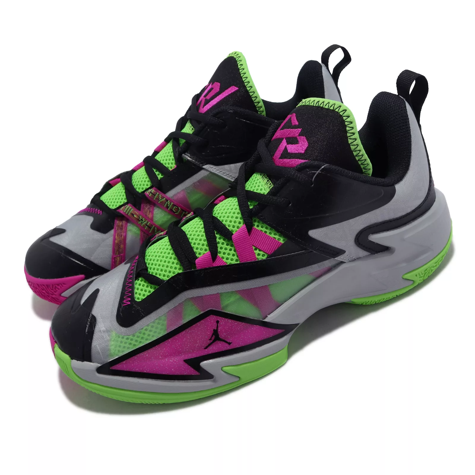 Nike 籃球鞋 Jordan One Take 3 PF 男鞋 氣墊 低筒 Westbrook 灰 粉 DC7700-002