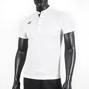 Yonex [10455EX011] 男 Polo衫 短袖 上衣 運動 網球 抗靜電 舒適 透氣 運動 休閒 訓練 白黑
