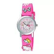Hello Kitty 夢幻糖果屋造型腕錶-桃紅