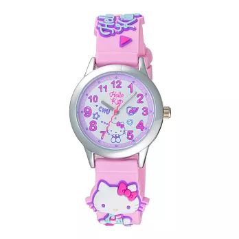 Hello Kitty 探索樂園造型腕錶-粉紅