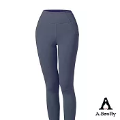 A.Brolly亞伯尼 -7度薄荷涼感瑜珈褲 其他 藍色S