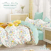 【DUYAN 竹漾】精梳純棉單人床包被套三件組 / 春和花卉 台灣製