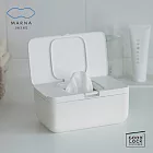 【MARNA】日本品牌按壓式萬用盒(濕紙巾盒/口罩盒) 白色