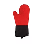 【EZlife】廚房耐高溫矽膠防燙手套(2入組) 紅色