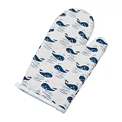 日系印花帆布隔熱手套(5雙)71折量販價/簡單可愛的享受廚房時光 鯨魚