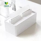 【日本OKA】fill+fit 寬形下降式面紙盒 -潔白