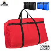 DF Queenin日韓 - 125升超大加厚加強版衣服收纳袋旅行袋搬家袋 紅色