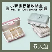 CS22 環保小麥稈便攜式迷你藥盒(6入組)