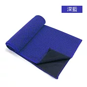 CS22 涼感降溫運動冰涼巾(1入/3條)-2入 深藍