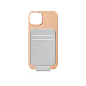 【NATIVE UNION】CLIC® 磁吸卡夾手機殼 - iPhone 13 -  蜜桃粉 (搭配磁吸卡夾 - 冰川灰)
