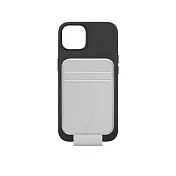 【NATIVE UNION】CLIC® 卡夾式真皮手機殼 - iPhone 13 Pro Max -  經典黑 (搭配磁吸卡夾 - 冰川灰)