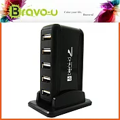 Bravo-u 7 PORT USB HUB 集線器 (黑)