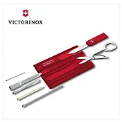 VICTORINOX 瑞士維氏 瑞士卡 /10用/透紅 0.7100.TB1