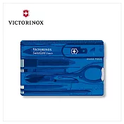 VICTORINOX 10用瑞士刀0.7122.T2 瑞士卡/透藍