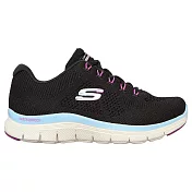 Skechers Flex Appeal 4.0 [149309BKPR] 女 慢跑鞋 運動 訓練 防潑水 緩震 黑藍紫