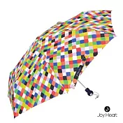 Joy Heart｜三折超細自動快乾晴雨傘 彩色方塊