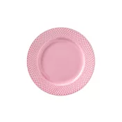Lyngby Porcelæn Rhombe 菱紋 午餐盤 （Ø 21cm、薔薇）