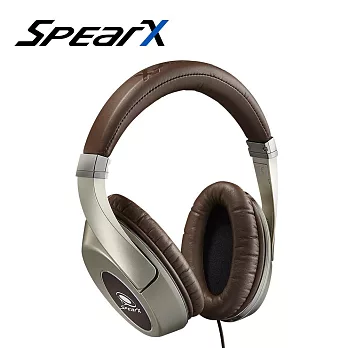【出清品】SpearX D1經典音樂耳機 咖啡金