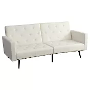 IDEA-輕奢華風復古沙發床 牛奶白