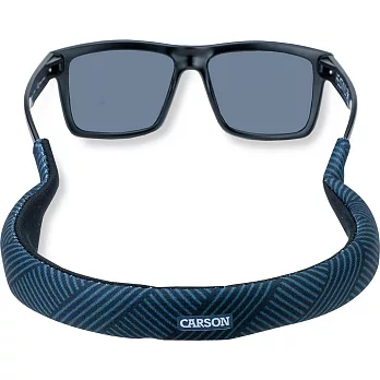 《CARSON》漂浮眼鏡帶(斜紋藍) | SUP立槳 衝浪 浮潛 海邊泳池 水上運動