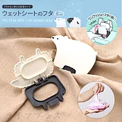 日本進口動物按壓式造型濕紙巾蓋-小包用-4入組