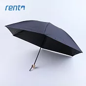 【rento】日式超輕黑膠蝴蝶晴雨傘 紺青