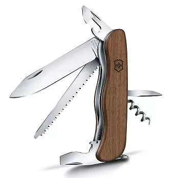 VICTORINOX 瑞士維氏Forester Wood胡桃木安全鎖10用瑞士刀