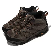 Merrell 越野鞋 Moab 3 Mid GTX Wide 男鞋 寬楦 棕 黑 防水 登山 ML035795W