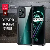 XUNDD 軍事防摔 realme 9 Pro+ 鏡頭全包覆 清透保護殼 手機殼(夜幕黑)