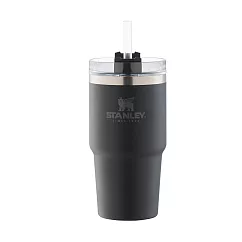 美國STANLEY 冒險系列 吸管隨手杯 0.68L / 消光黑