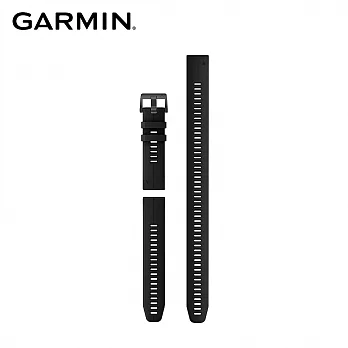 GARMIN QuickFit 22mm 矽膠錶帶  黑色錶帶黑色錶扣