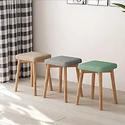 【AOTTO】無印風方形實木餐椅 椅凳-2入 藍色