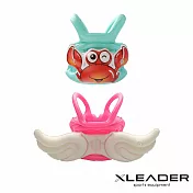 【Leader X】兒童加厚款造型浮力充氣背心 漂浮衣 2入組 翅膀+螃蟹