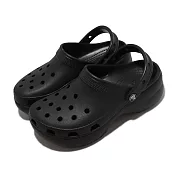 Crocs 布希鞋 Classic Platform Clog W 女鞋 黑 洞洞鞋 厚底 卡駱馳 206750001