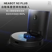 NEABOT 2.0｜N2 Plus 自動集塵堡 掃拖機器人 黑