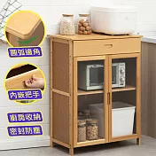 【AOTTO】簡約多功能廚房收納櫃 邊櫃 置物櫃(雙門單抽款)