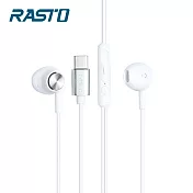 RASTO RS31 經典Type-C磁吸入耳式耳機 白