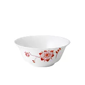 【iwaki】日本品牌法國製強化玻璃餐碗 -五入組(原廠總代理) 紅花