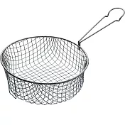 《KitchenCraft》夾式長柄炸籃(圓20cm) | 油炸籃