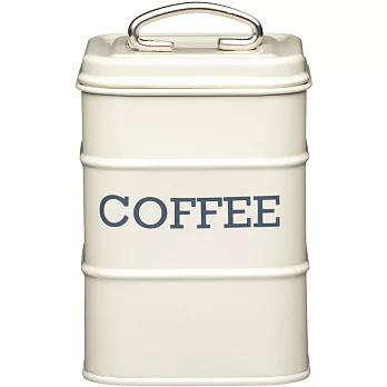 《KitchenCraft》復古咖啡收納罐(奶油黃) | 收納瓶 儲物罐 零食罐
